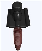 KMB BETA Taška plastová odvětrávací Beta o 125 mm černá